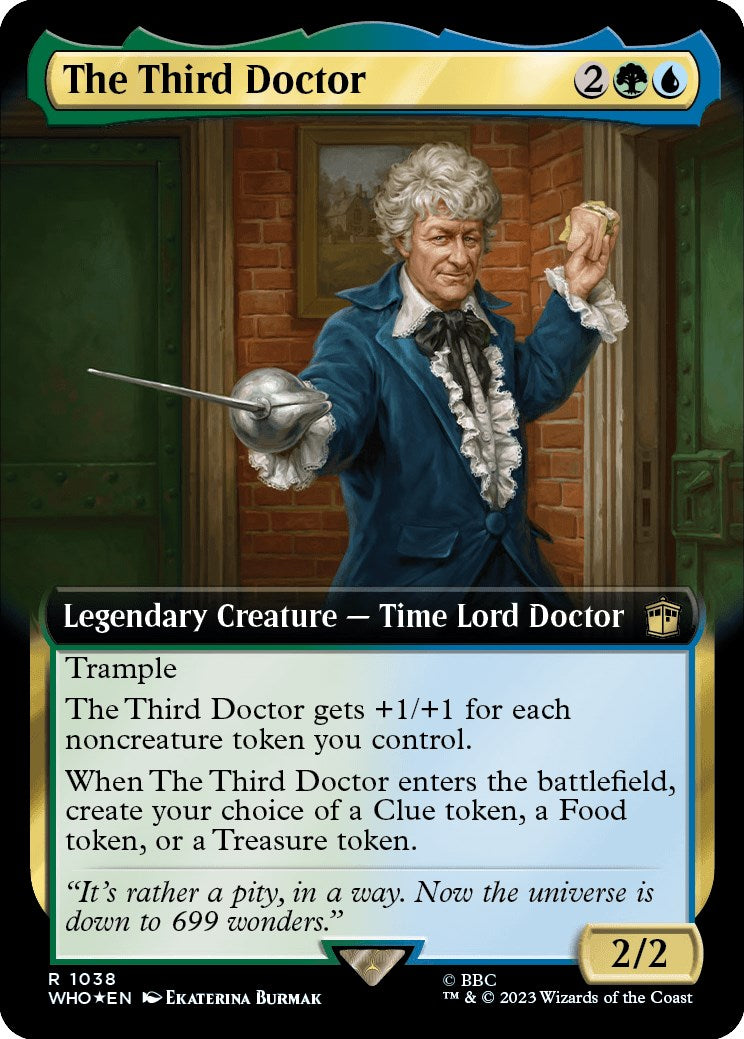 The Third Doctor (Extended Art) (Surge Foil) [Doctor Who] | Shuffle n Cut Hobbies & Games