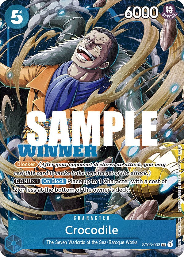 Crocodile (Winner Pack Vol. 5) [One Piece Promotion Cards] | Shuffle n Cut Hobbies & Games