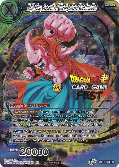 Majin Buu, Assault of the Agents of Destruction (Card Game Fest 2022) (BT13-034) [Tournament Promotion Cards] | Shuffle n Cut Hobbies & Games