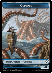 Octopus // Rabbit Double-Sided Token [Bloomburrow Commander Tokens] | Shuffle n Cut Hobbies & Games