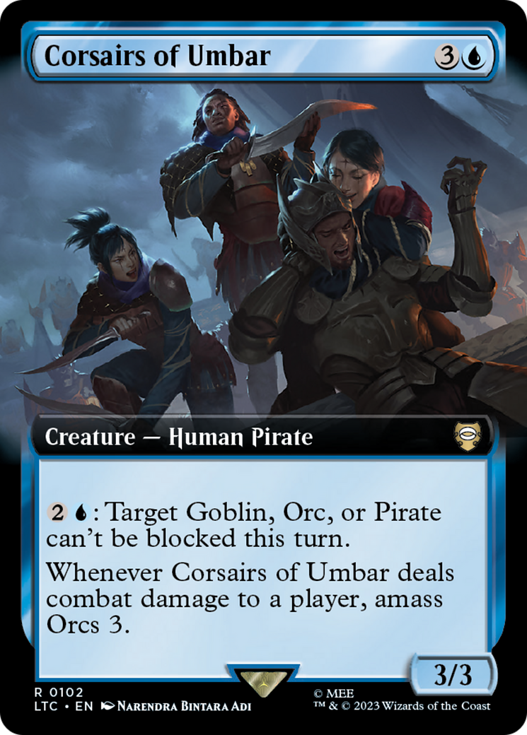 Corsairs of Umbar (Extended Art) [The Lord of the Rings: Tales of Middle-Earth Commander] | Shuffle n Cut Hobbies & Games