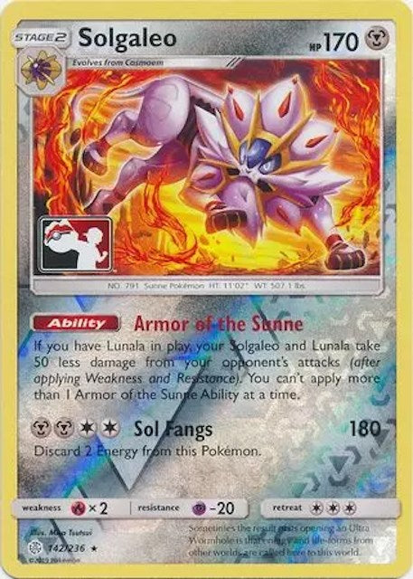 Solgaleo (142/236) [League & Championship Cards] | Shuffle n Cut Hobbies & Games