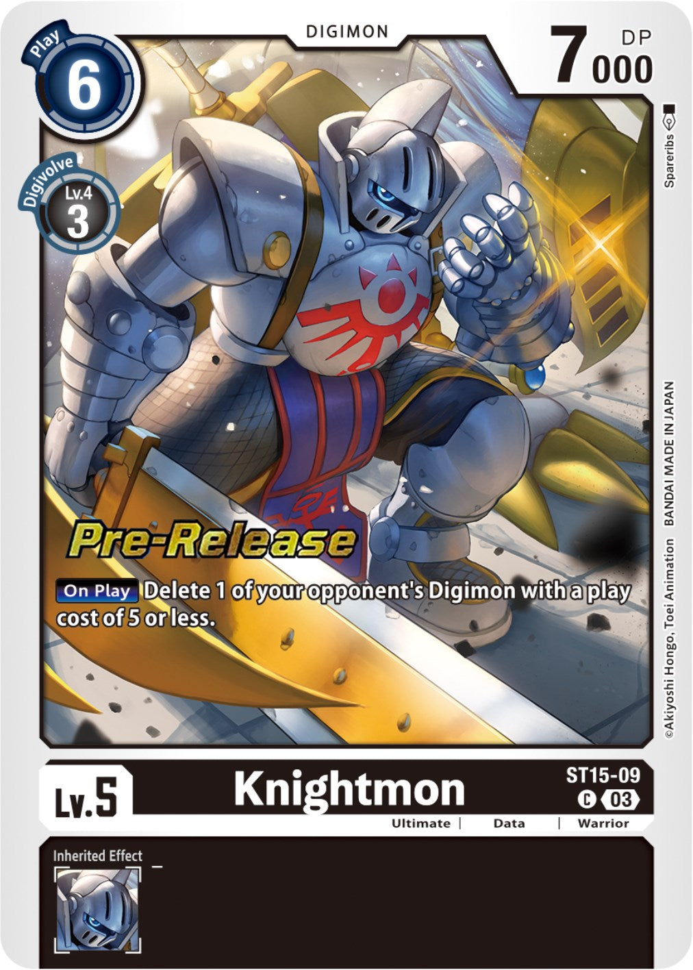 Knightmon [ST15-09] [Starter Deck: Dragon of Courage Pre-Release Cards] | Shuffle n Cut Hobbies & Games