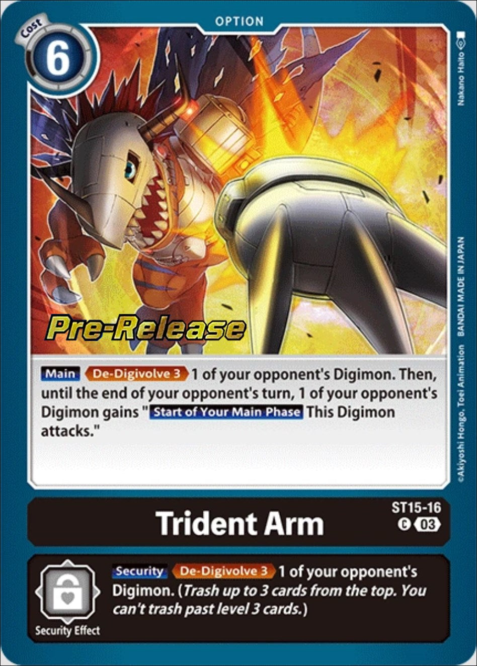 Trident Arm [ST15-16] [Starter Deck: Dragon of Courage Pre-Release Cards] | Shuffle n Cut Hobbies & Games