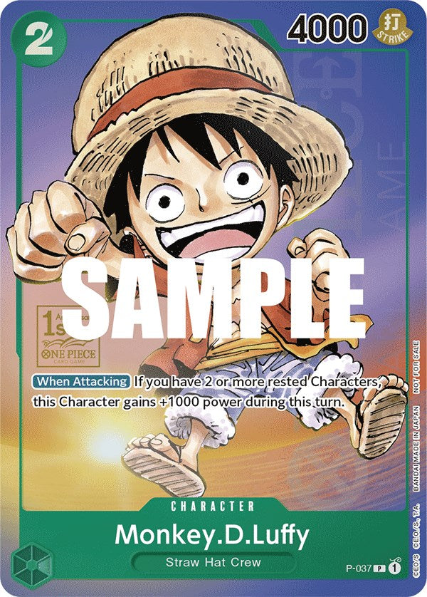 Monkey.D.Luffy (1st Anniversary Tournament) [One Piece Promotion Cards] | Shuffle n Cut Hobbies & Games