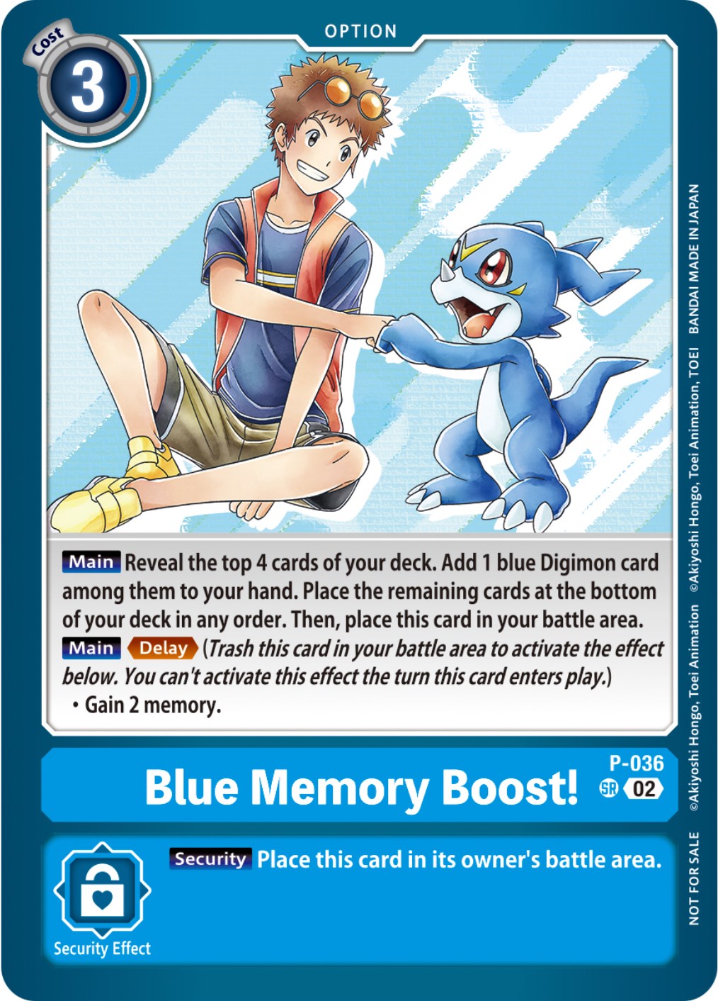 Blue Memory Boost! [P-036] (NYCC 2023 Demo Deck) [Promotional Cards] | Shuffle n Cut Hobbies & Games