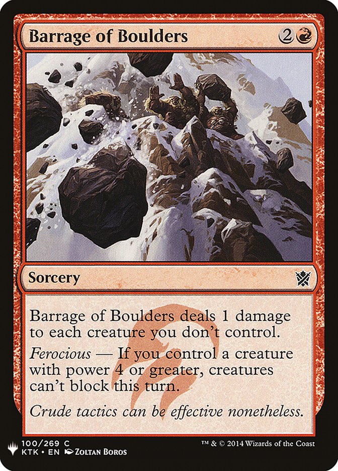 Barrage of Boulders [Mystery Booster] | Shuffle n Cut Hobbies & Games