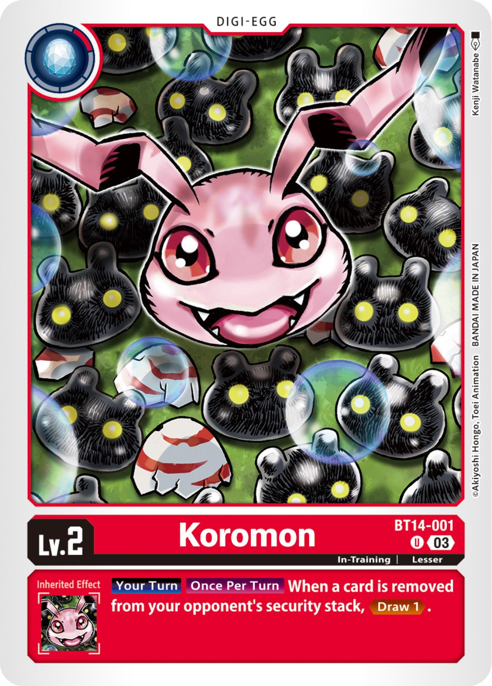 Koromon [BT14-001] [Blast Ace] | Shuffle n Cut Hobbies & Games