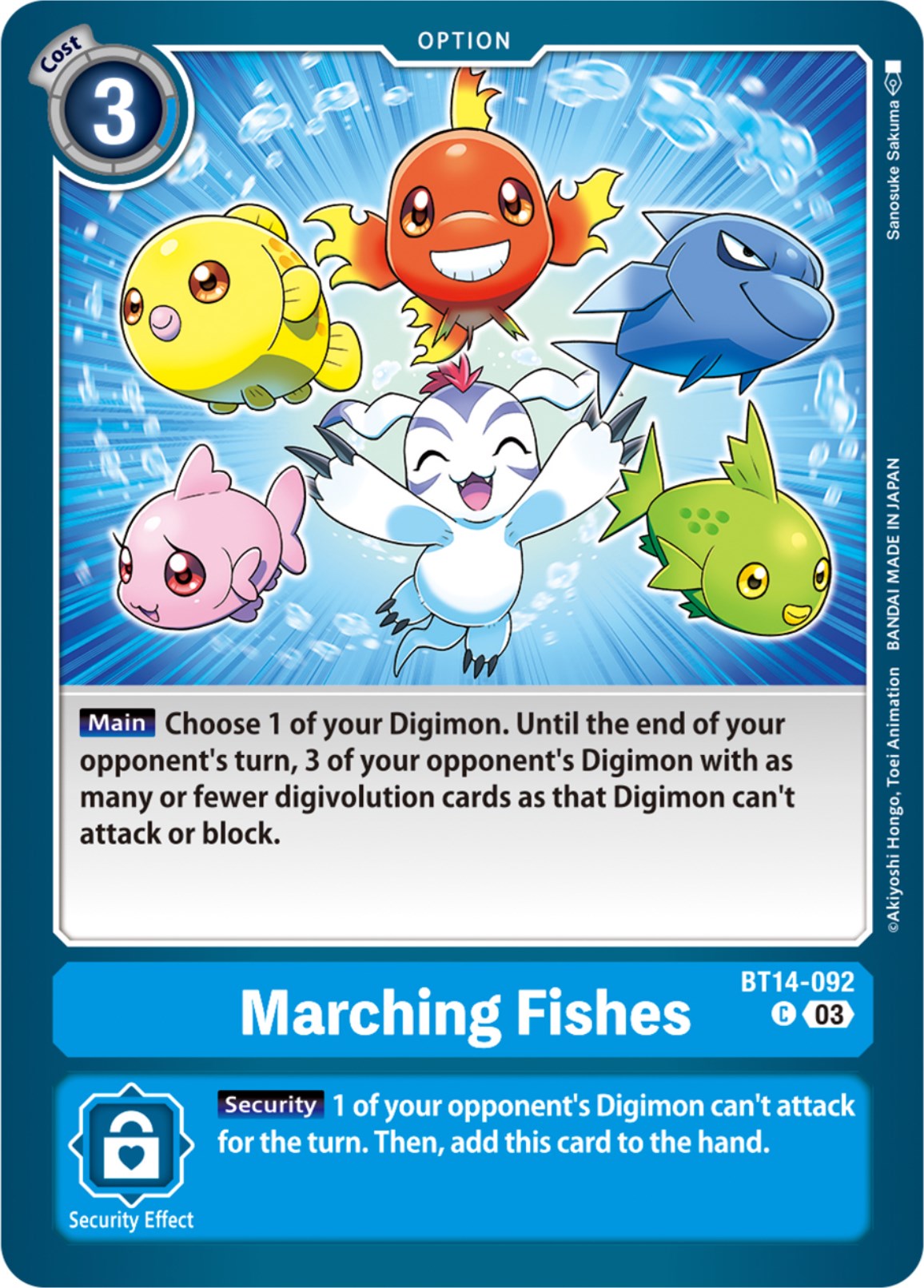 Marching Fishes [BT14-092] [Blast Ace] | Shuffle n Cut Hobbies & Games