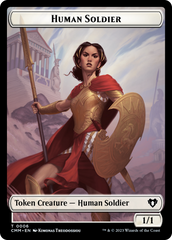 Human Soldier // Elemental (0025) Double-Sided Token [Commander Masters Tokens] | Shuffle n Cut Hobbies & Games