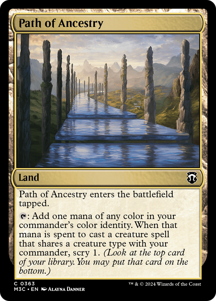 Path of Ancestry (Ripple Foil) [Modern Horizons 3 Commander] | Shuffle n Cut Hobbies & Games