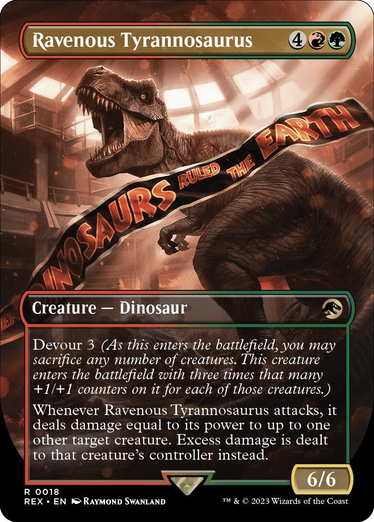 Ravenous Tyrannosaurus (Borderless) [Jurassic World Collection] | Shuffle n Cut Hobbies & Games