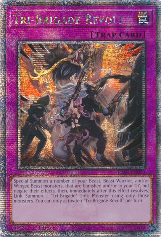 Tri-Brigade Revolt [RA01-EN079] Quarter Century Secret Rare | Shuffle n Cut Hobbies & Games