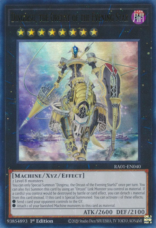 Dingirsu, the Orcust of the Evening Star [RA01-EN040] Ultra Rare | Shuffle n Cut Hobbies & Games