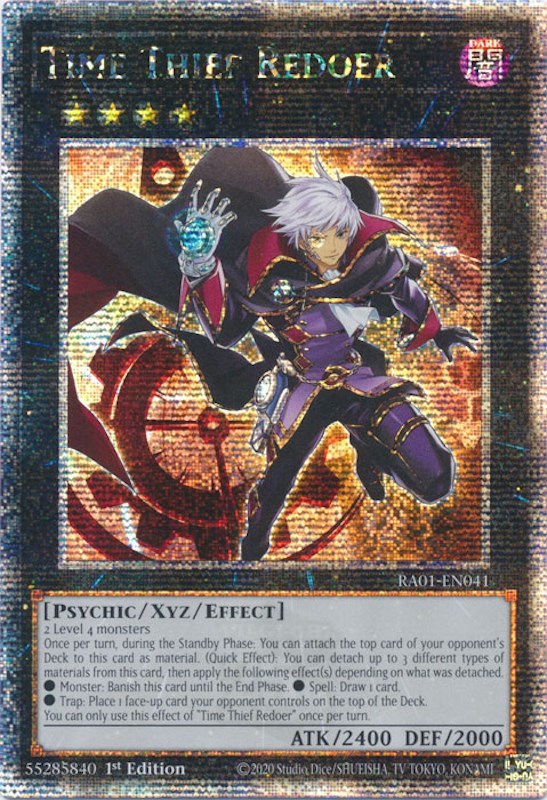 Time Thief Redoer [RA01-EN041] Quarter Century Secret Rare | Shuffle n Cut Hobbies & Games