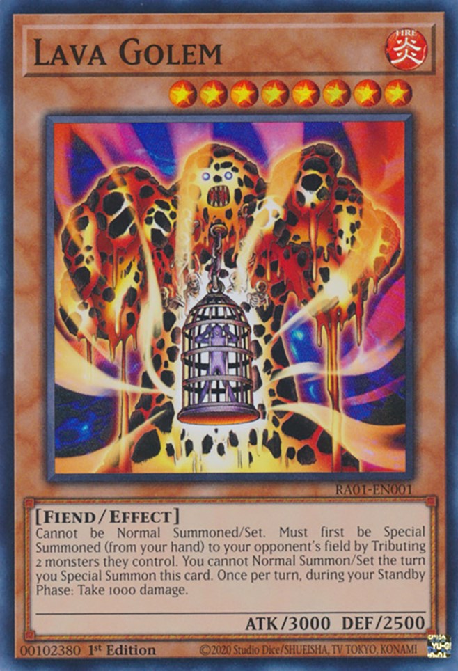 Lava Golem [RA01-EN001] Super Rare | Shuffle n Cut Hobbies & Games