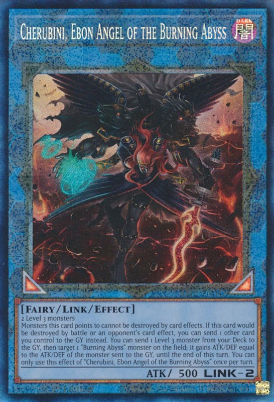 Cherubini, Ebon Angel of the Burning Abyss [RA01-EN042] Prismatic Collector's Rare | Shuffle n Cut Hobbies & Games