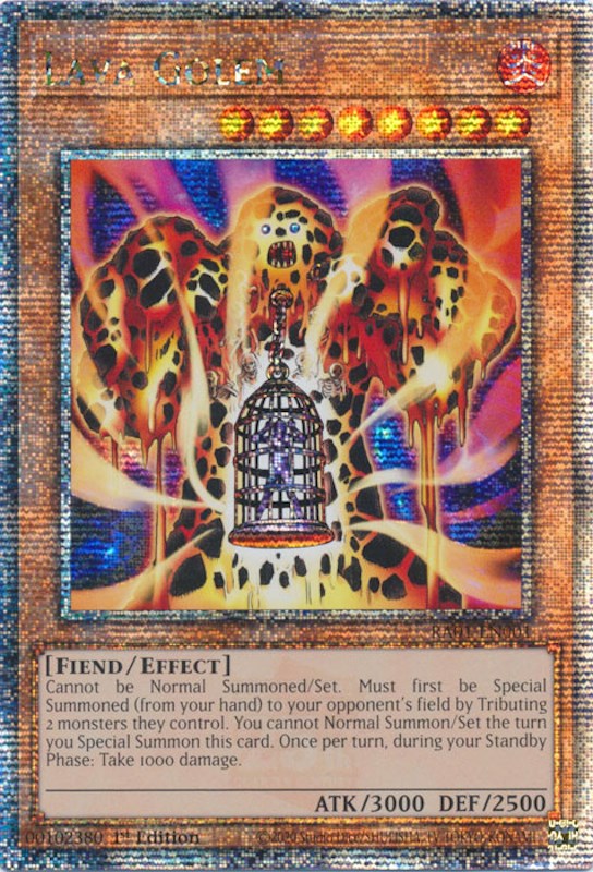 Lava Golem [RA01-EN001] Quarter Century Secret Rare | Shuffle n Cut Hobbies & Games