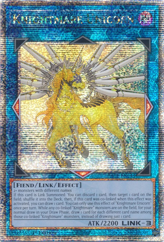 Knightmare Unicorn [RA01-EN043] Quarter Century Secret Rare | Shuffle n Cut Hobbies & Games