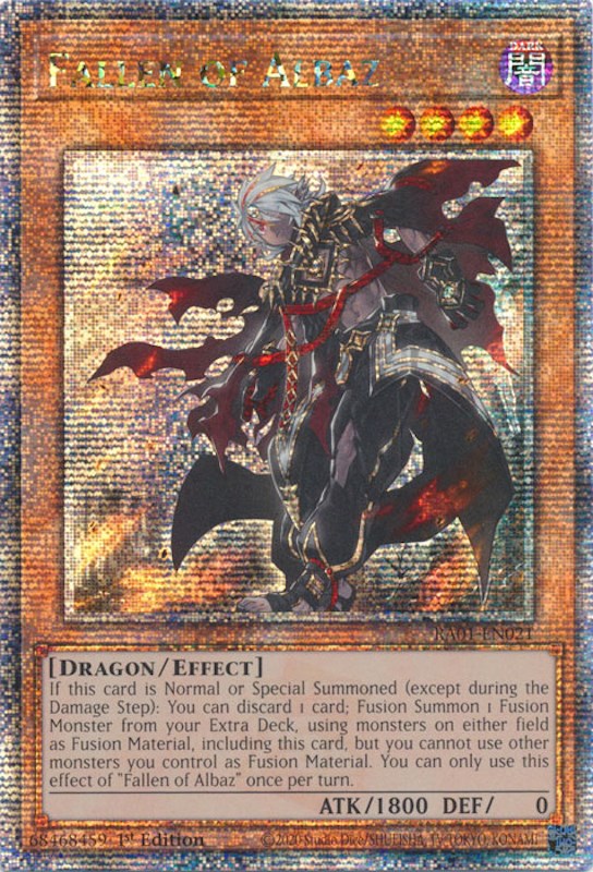 Fallen of Albaz [RA01-EN021] Quarter Century Secret Rare | Shuffle n Cut Hobbies & Games