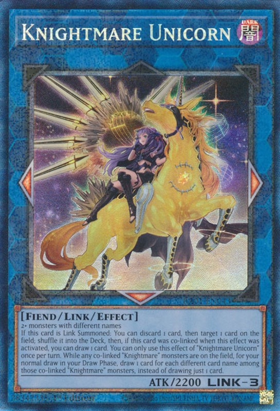 Knightmare Unicorn (Alternate Art) [RA01-EN043] Prismatic Collector's Rare | Shuffle n Cut Hobbies & Games