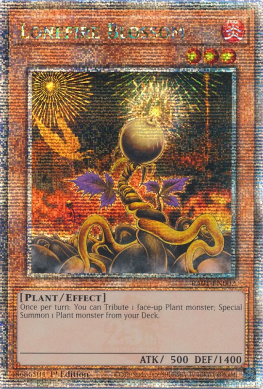 Lonefire Blossom [RA01-EN002] Quarter Century Secret Rare | Shuffle n Cut Hobbies & Games