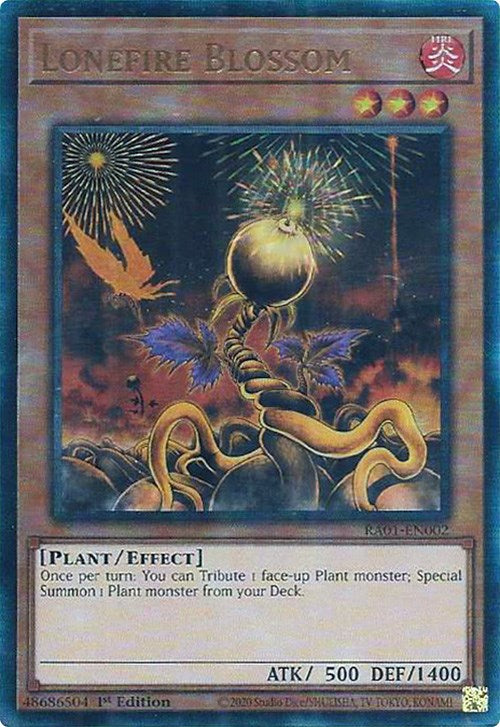 Lonefire Blossom [RA01-EN002] Prismatic Ultimate Rare | Shuffle n Cut Hobbies & Games