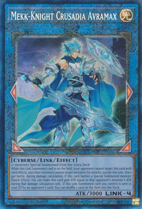 Mekk-Knight Crusadia Avramax [RA01-EN044] Prismatic Collector's Rare | Shuffle n Cut Hobbies & Games