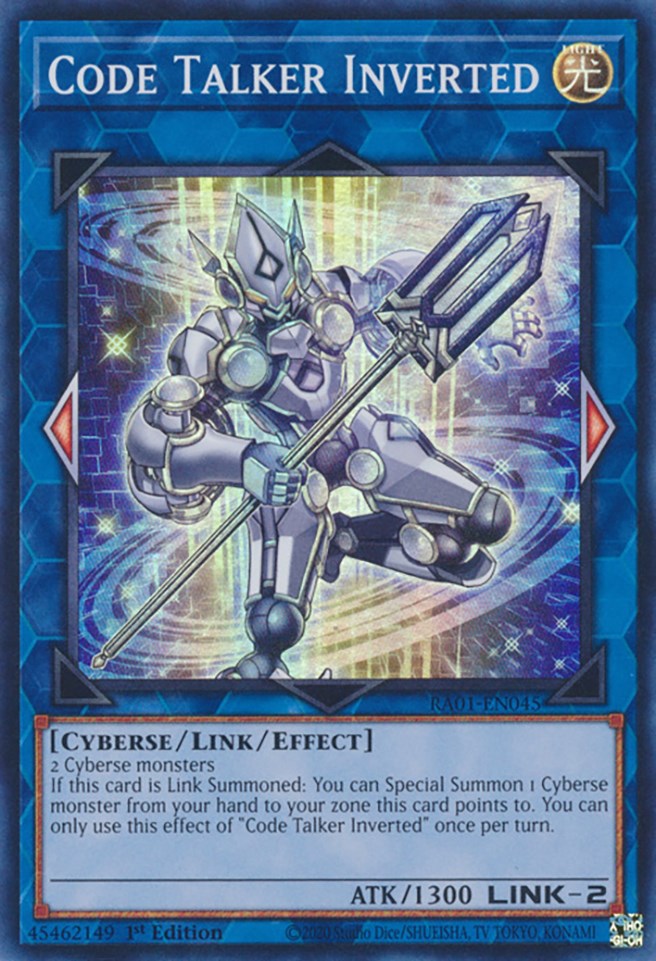 Code Talker Inverted [RA01-EN045] Super Rare | Shuffle n Cut Hobbies & Games