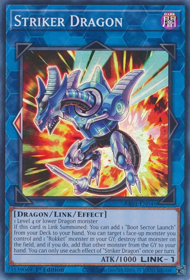 Striker Dragon [RA01-EN046] Super Rare | Shuffle n Cut Hobbies & Games