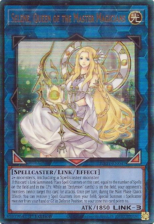 Selene, Queen of the Master Magicians [RA01-EN047] Prismatic Ultimate Rare | Shuffle n Cut Hobbies & Games