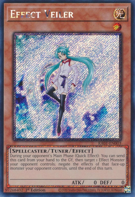 Effect Veiler [RA01-EN003] Platinum Secret Rare | Shuffle n Cut Hobbies & Games