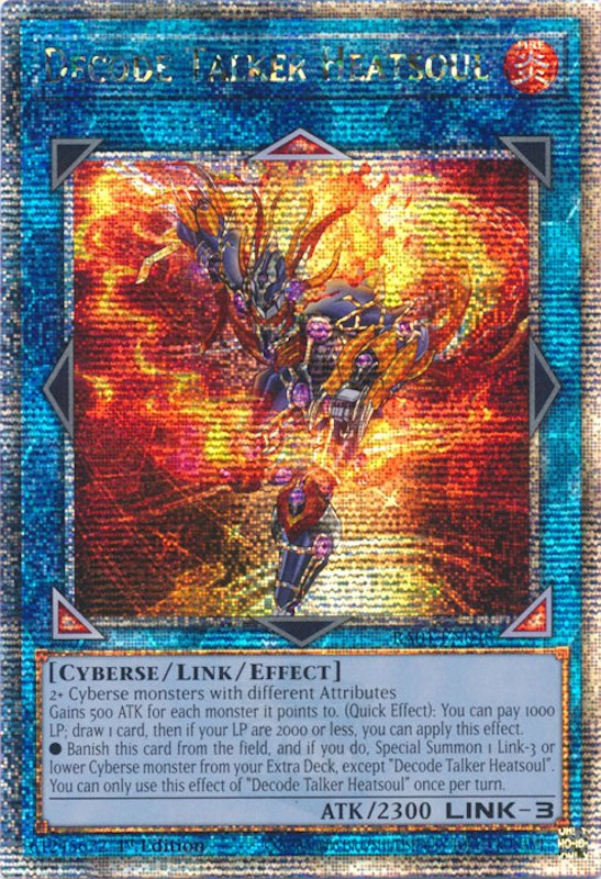 Decode Talker Heatsoul [RA01-EN048] Quarter Century Secret Rare | Shuffle n Cut Hobbies & Games