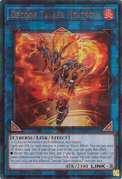 Decode Talker Heatsoul [RA01-EN048] Prismatic Ultimate Rare | Shuffle n Cut Hobbies & Games