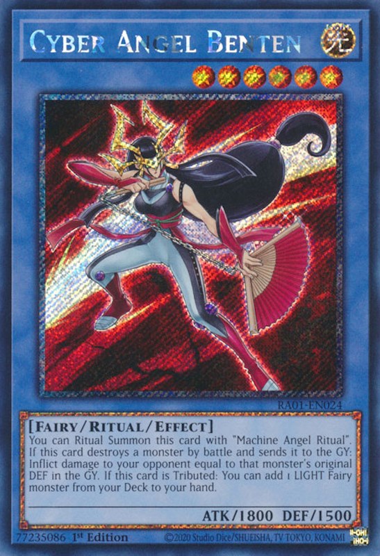 Cyber Angel Benten [RA01-EN024] Platinum Secret Rare | Shuffle n Cut Hobbies & Games