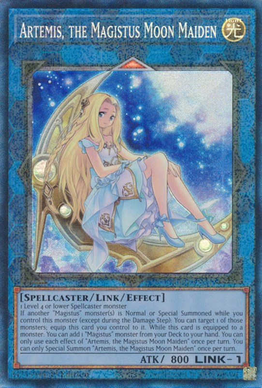 Artemis, the Magistus Moon Maiden [RA01-EN049] Prismatic Collector's Rare | Shuffle n Cut Hobbies & Games