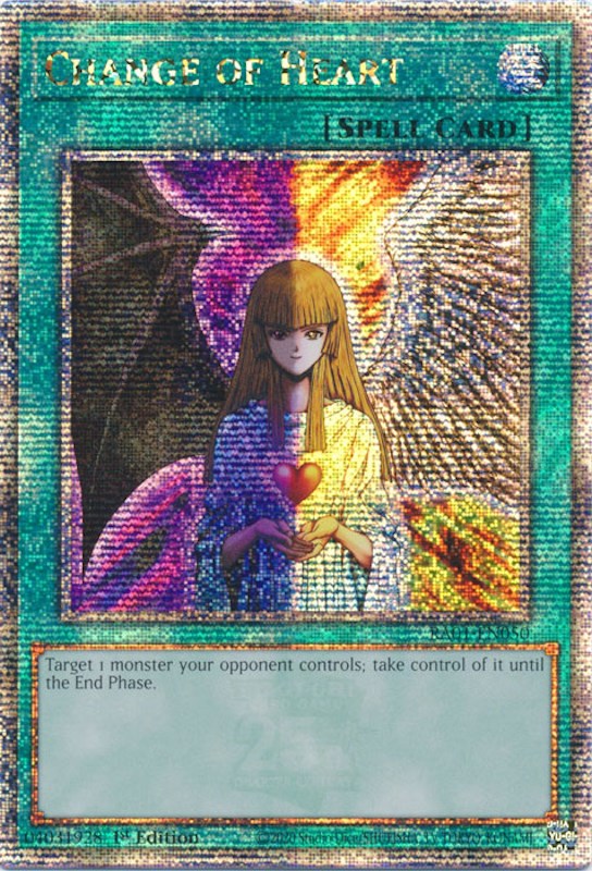 Change of Heart [RA01-EN050] Quarter Century Secret Rare | Shuffle n Cut Hobbies & Games