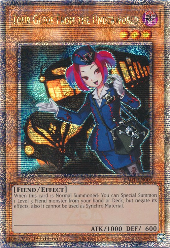 Tour Guide From the Underworld [RA01-EN005] Quarter Century Secret Rare | Shuffle n Cut Hobbies & Games