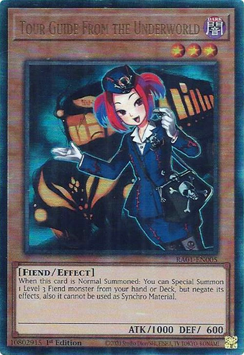 Tour Guide From the Underworld [RA01-EN005] Prismatic Ultimate Rare | Shuffle n Cut Hobbies & Games