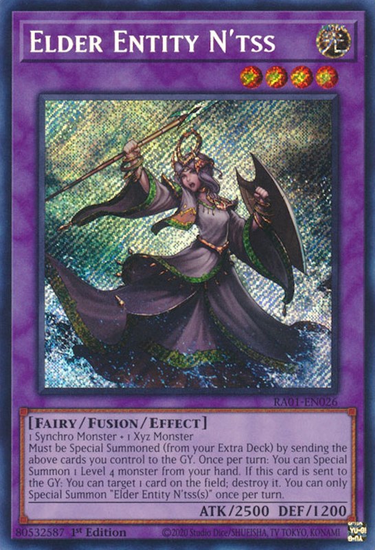 Elder Entity N'tss [RA01-EN026] Secret Rare | Shuffle n Cut Hobbies & Games