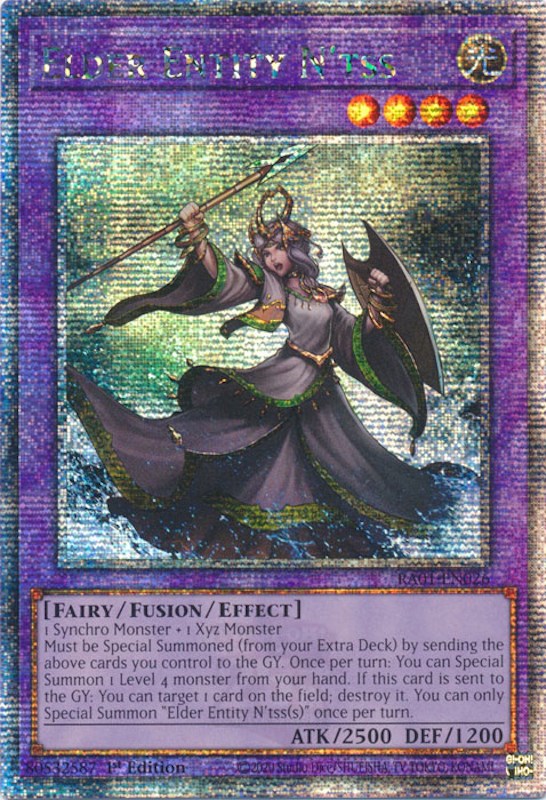 Elder Entity N'tss [RA01-EN026] Quarter Century Secret Rare | Shuffle n Cut Hobbies & Games