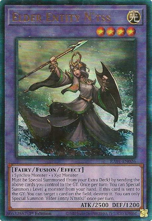 Elder Entity N'tss [RA01-EN026] Prismatic Ultimate Rare | Shuffle n Cut Hobbies & Games