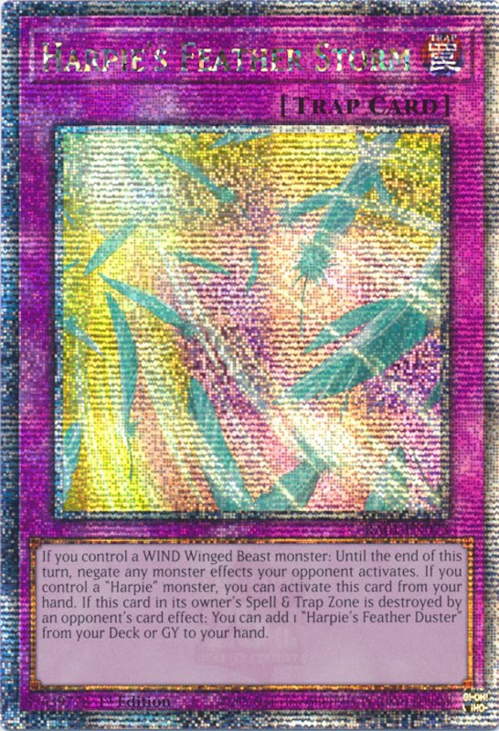 Harpie's Feather Storm [RA01-EN073] Quarter Century Secret Rare | Shuffle n Cut Hobbies & Games