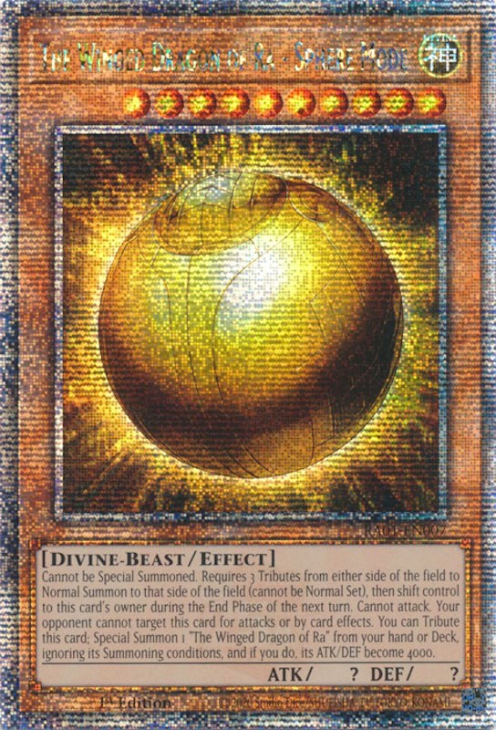 The Winged Dragon of Ra - Sphere Mode [RA01-EN007] Quarter Century Secret Rare | Shuffle n Cut Hobbies & Games