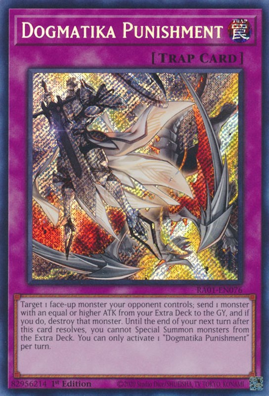 Dogmatika Punishment [RA01-EN076] Secret Rare | Shuffle n Cut Hobbies & Games