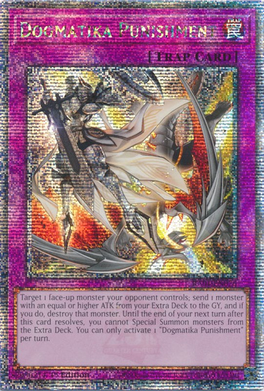 Dogmatika Punishment [RA01-EN076] Quarter Century Secret Rare | Shuffle n Cut Hobbies & Games