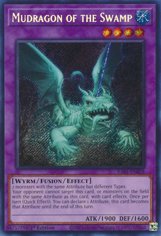 Mudragon of the Swamp [RA01-EN028] Secret Rare | Shuffle n Cut Hobbies & Games