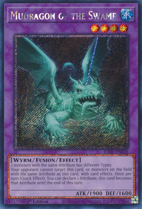 Mudragon of the Swamp [RA01-EN028] Platinum Secret Rare | Shuffle n Cut Hobbies & Games