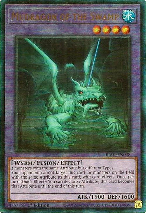 Mudragon of the Swamp [RA01-EN028] Prismatic Ultimate Rare | Shuffle n Cut Hobbies & Games