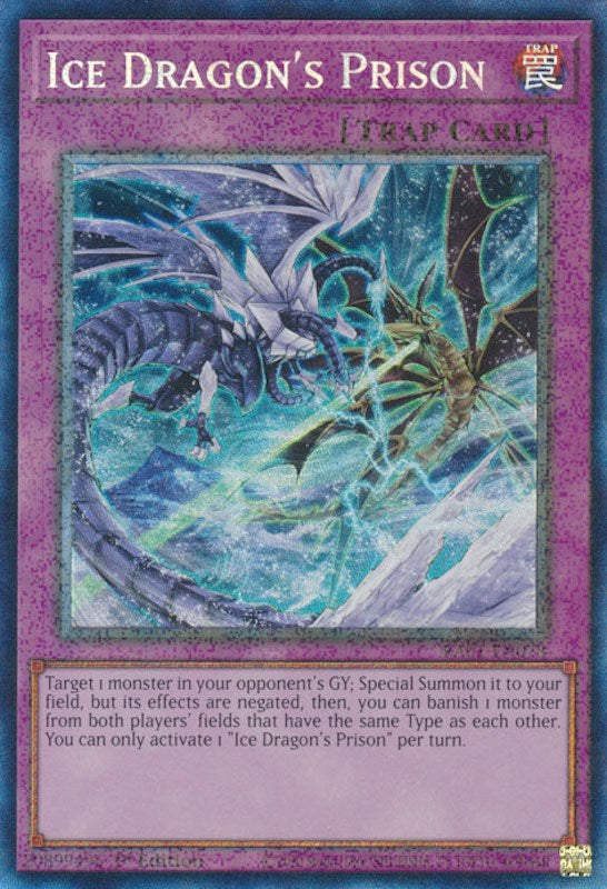 Ice Dragon's Prison [RA01-EN078] Prismatic Collector's Rare | Shuffle n Cut Hobbies & Games